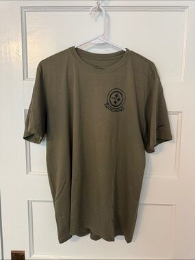 Nike Olive Green Short-Sleeve Graphic Crew Tee